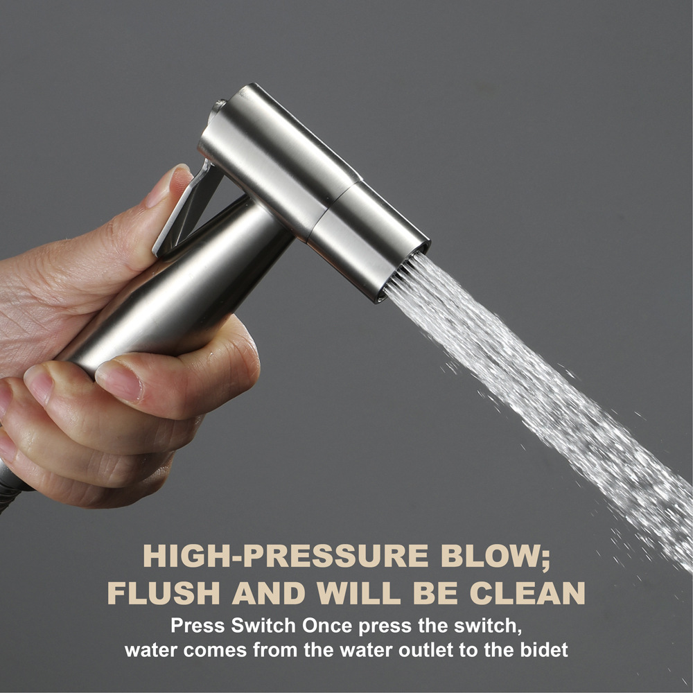 Abs Handheld Bidet Spray Shower Head Stainless Steel Portable Shattaf Bidet Mixer Faucets Toilet Bidet Sprayer