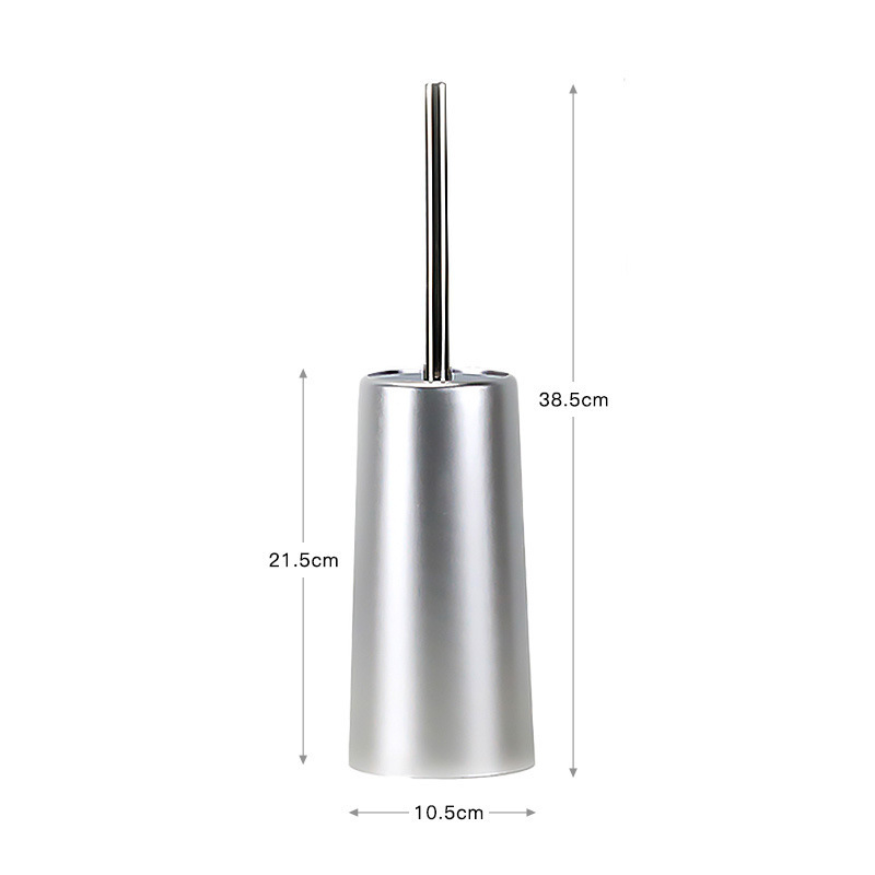 Hot selling Bathroom Hygenic Durable Toilet Brush Set With Base Stainless Steel Handle Toilet Brush