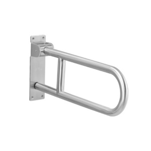 304 stainless steel toilet grab bar swing up bathroom U-shape toilet handrail folding handicap bathroom safety bars for disabled