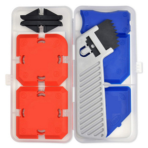 Squeegee 11pcs Glass Glue Sealant Scraper Caulking Tool Kit with Sealant Finishing Tools and Caulk Removal Tools