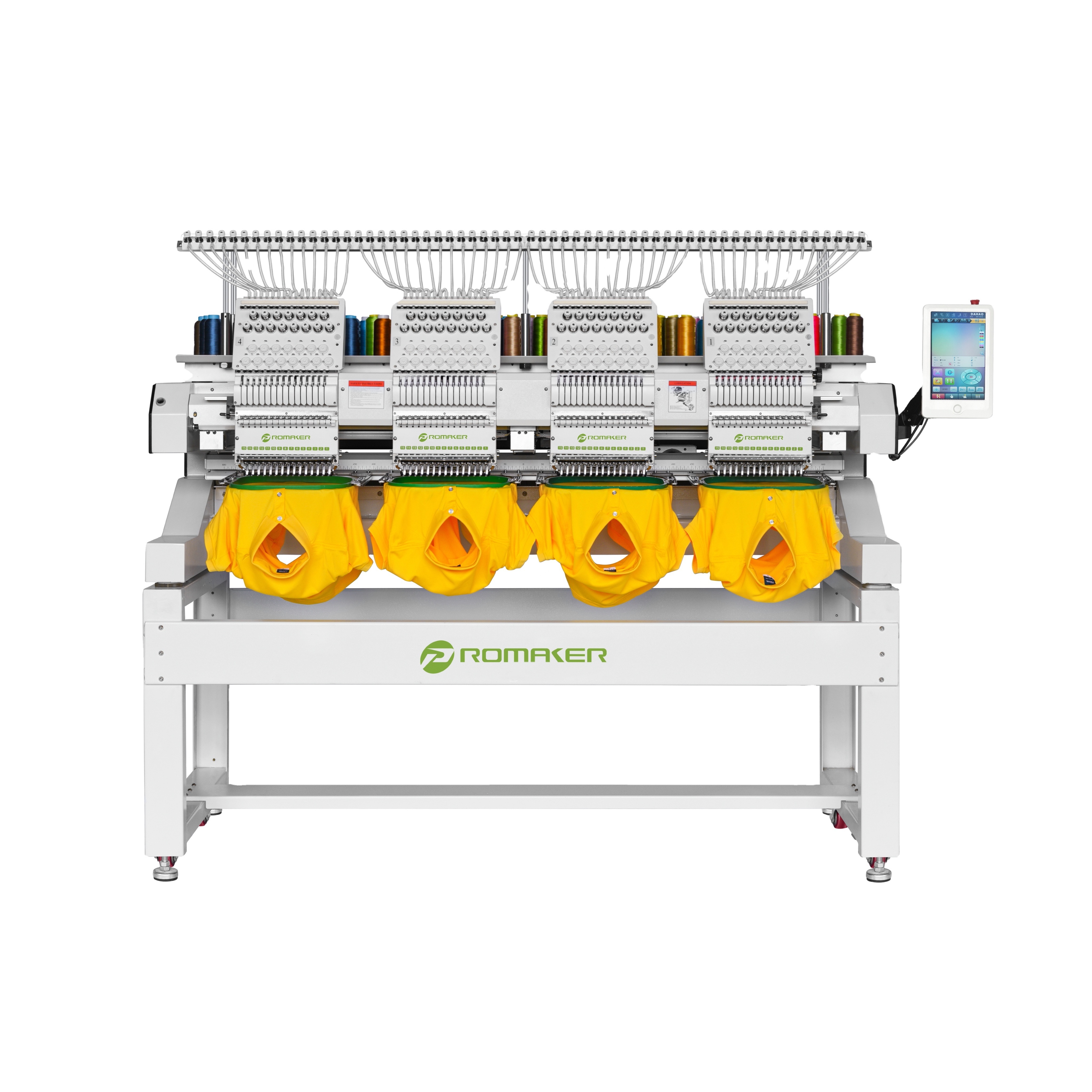 !Promaker four head computer embroidery machines high speed hat t-shirt garment machine