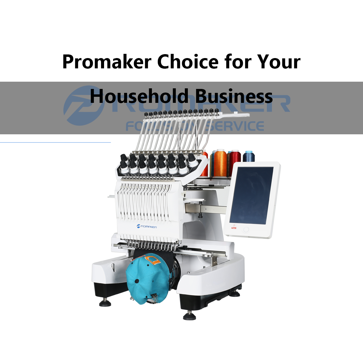 Promaker single head embroidery machine taji ma commercial embroidery machine prices