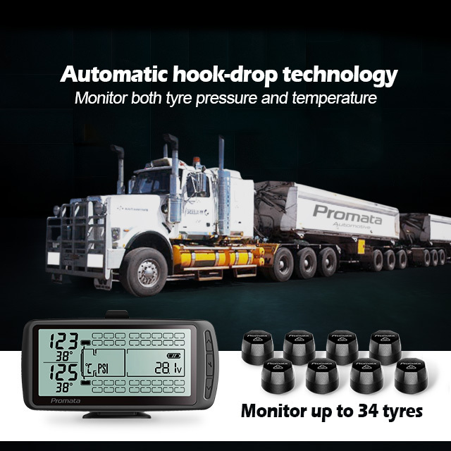 Truck fleet TPMS Tyre Pressure monitor system with monitor up to 98 tire for fleet manager