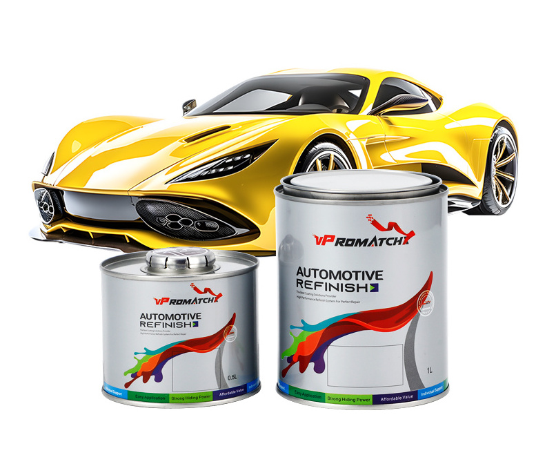 Automotive Refinish 2K Acrylic High Solid Clear Coat Transparent Car Paint Varnish for Basecoat with Long Weather Resistance