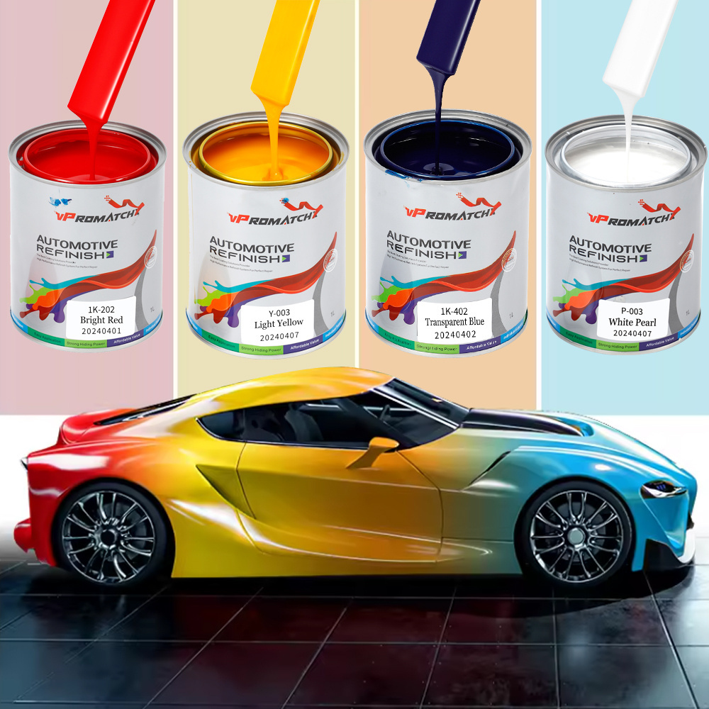 Automotive Refinish 2K Acrylic High Solid Clear Coat Transparent Car Paint Varnish for Basecoat with Long Weather Resistance