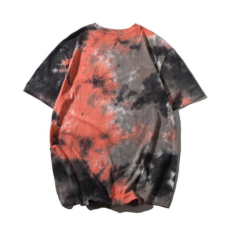 Acid Wash T-shirt Tye Dye T-shirts  Costom Tie Shirts Man Bleached T Shirt