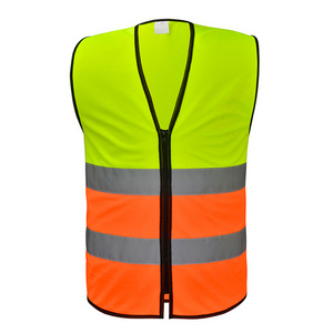 Men Woman High visibility safety work vest workwear safety red reflective vest construction vest with logo free shipping