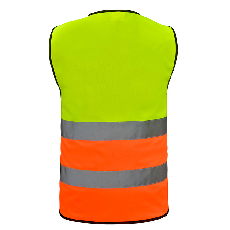 Men Woman High visibility safety work vest workwear safety red reflective vest construction vest with logo free shipping