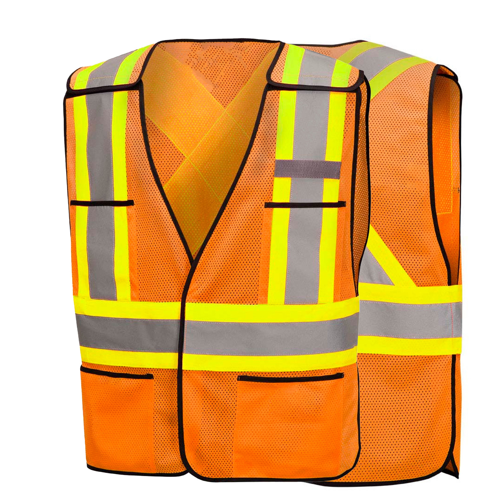 Hi Vis Road Safety Reflective Vest Outdoor Men Safety Vest Security Hi Vis Heavy Duty Safety Vest