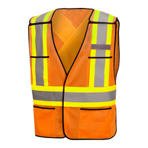 Hi Vis Road Safety Reflective Vest Outdoor Men Safety Vest Security Hi Vis Heavy Duty Safety Vest