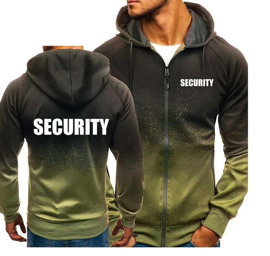 High Quality 100% Cotton Comfortable Fabric Security Hoodies Custom Printed Pullover Hoodie