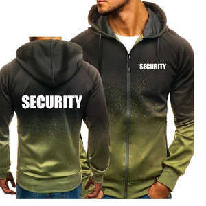 High Quality 100% Cotton Comfortable Fabric Security Hoodies Custom Printed Pullover Hoodie