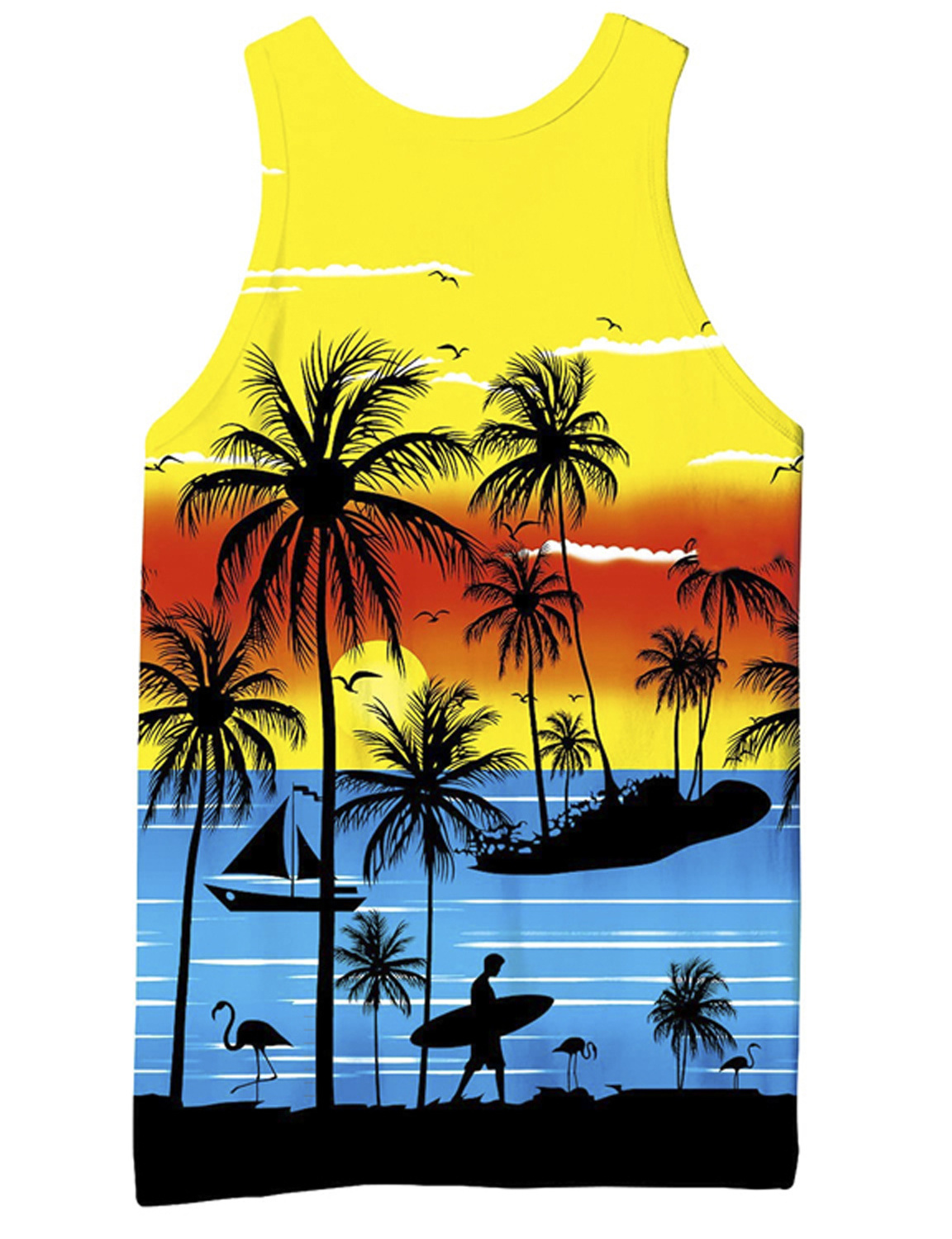 High quality comfortable custom quick dry tank tops singlet Sublimation men's running vest