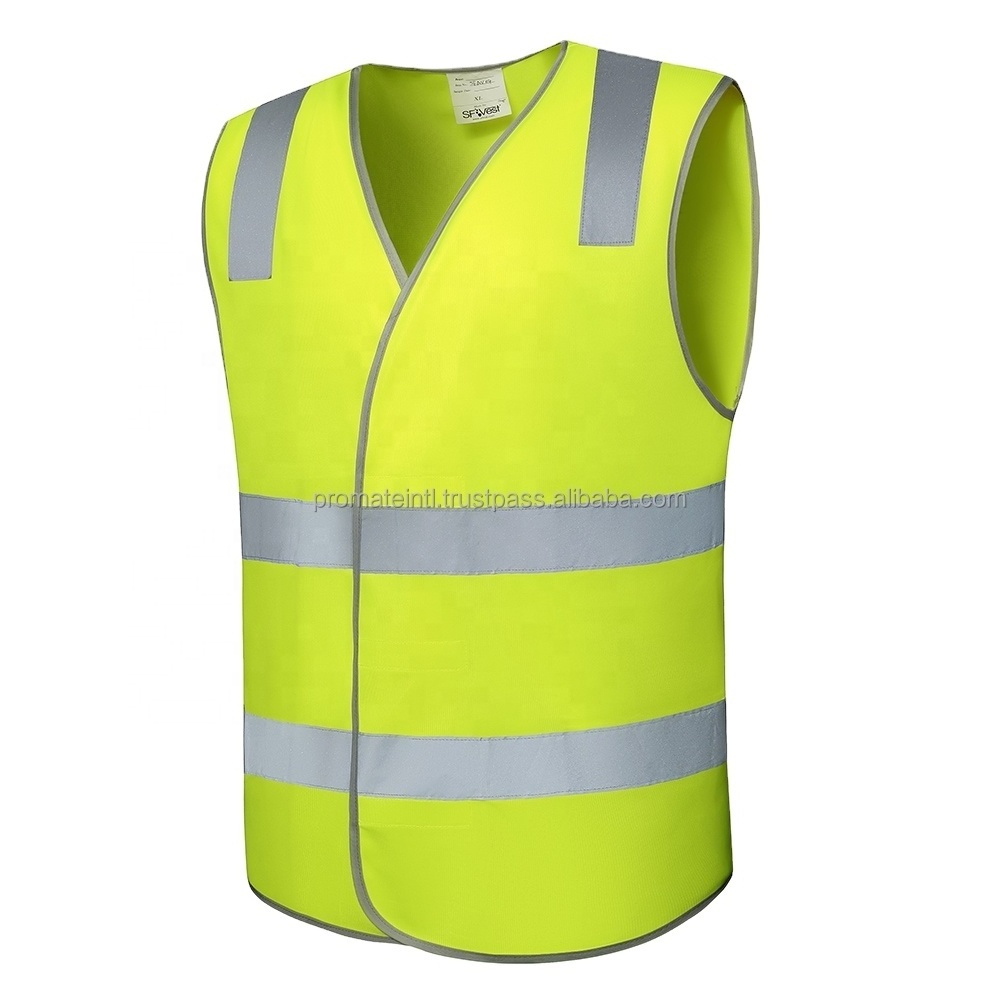 Customized Your Text Logo Reflective motorcycle Safety Vest Hi Visibility Construction Work Uniform Security ANSI Class 2