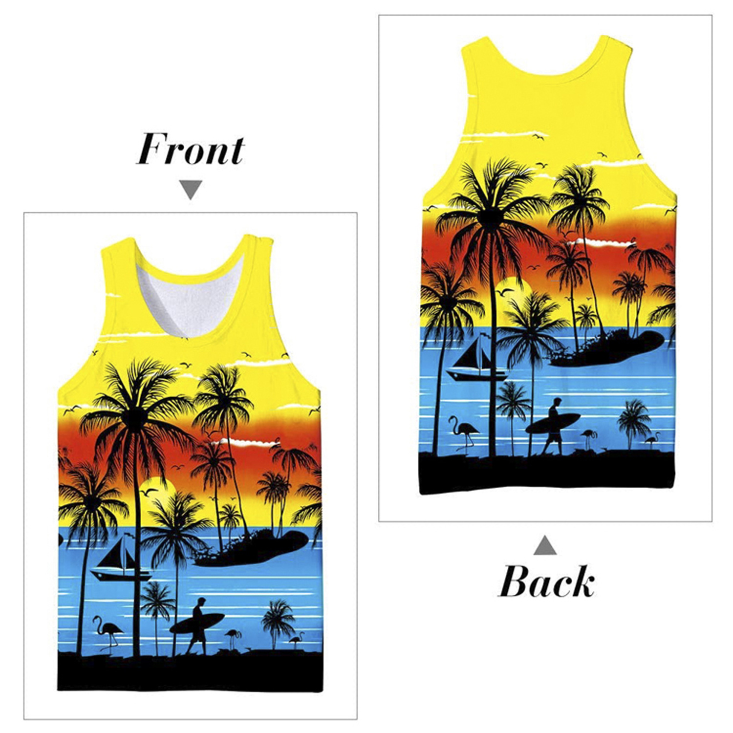 High quality comfortable custom quick dry tank tops singlet Sublimation men's running vest