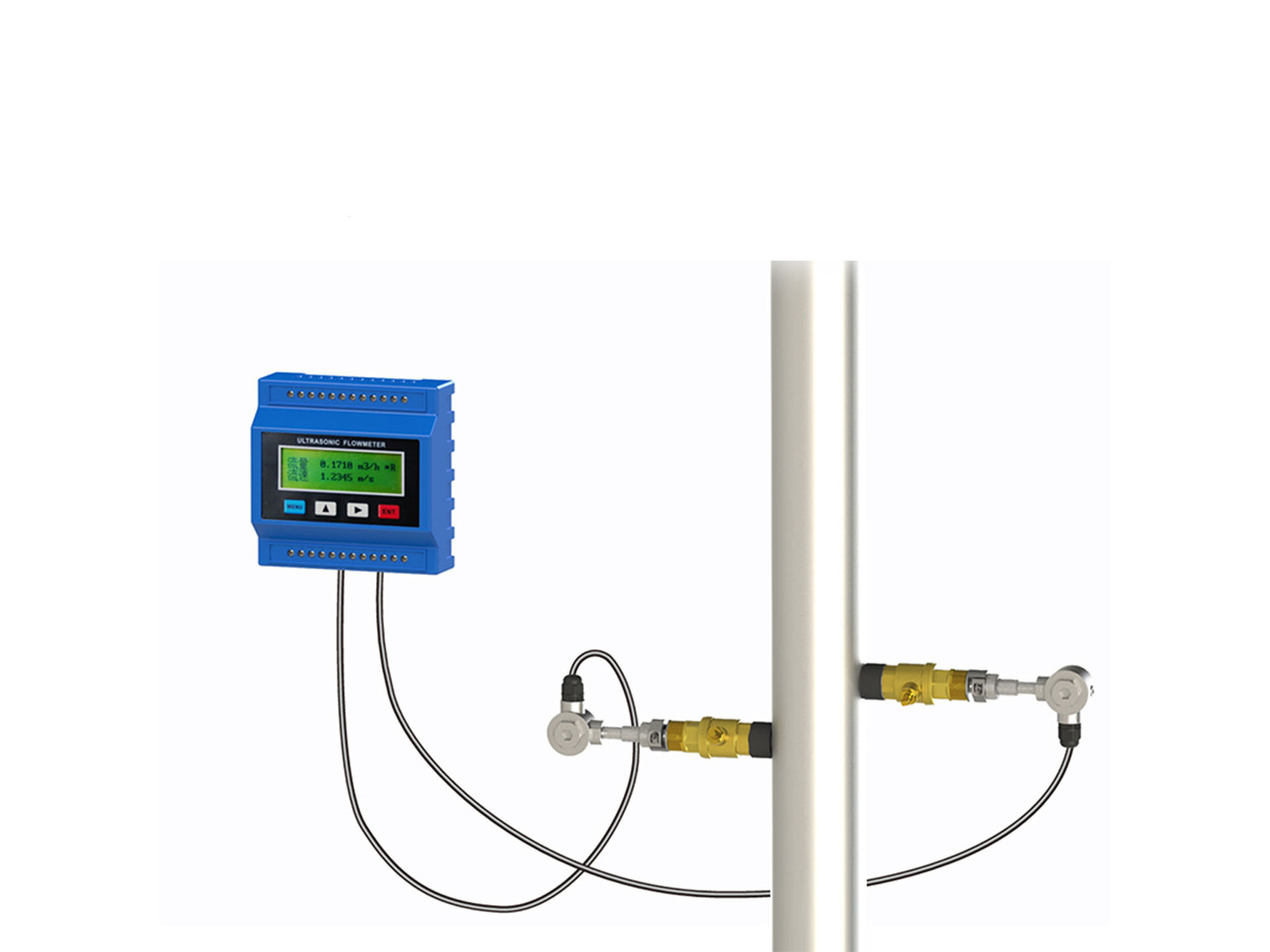 TUF-2000M modular ultrasonic flowmeter external clamp type