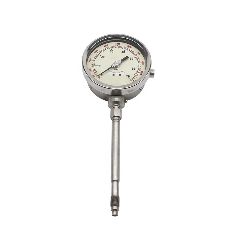 Factory Supply 360 degree rotatable rigid stem melt pressure gauge