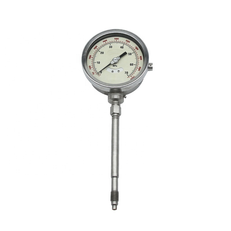 Factory Supply 360 degree rotatable rigid stem melt pressure gauge