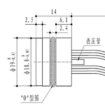 High Precision Piezoresistive Diffusion Silicon 19mm Pressure Sensor 316L Silicon Piezoresistive Core Pressure Sensor chip