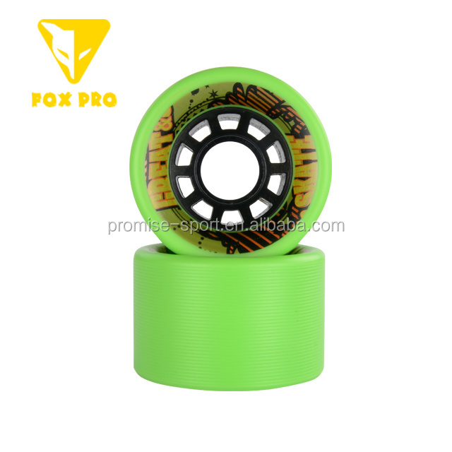 High rebound for bicycle and speed skate big inline skate pu wheel 62x40mm abs roller wheel