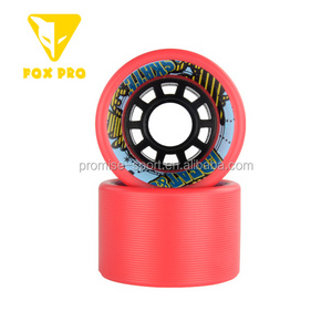 High rebound for bicycle and speed skate big inline skate pu wheel 62x40mm abs roller wheel