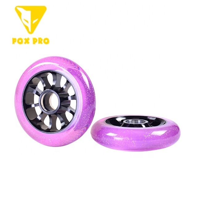 FOX PRO pro stunt scooter 100mm kids  scooter wheels transparent  PU color for stunt scooter