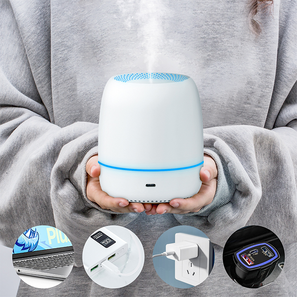 SCENTCARES 100Ml Home Portable USB Essential Oil Aromatherapy Diffuser Cool Mist Mini Ultrasonic H2o Air Humidifier