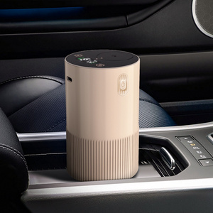 Factory Wholesale Cordless Digital Touch Screen Car Essential Oil Aroma Diffuser And Waterless With Built-In Lithium Battery