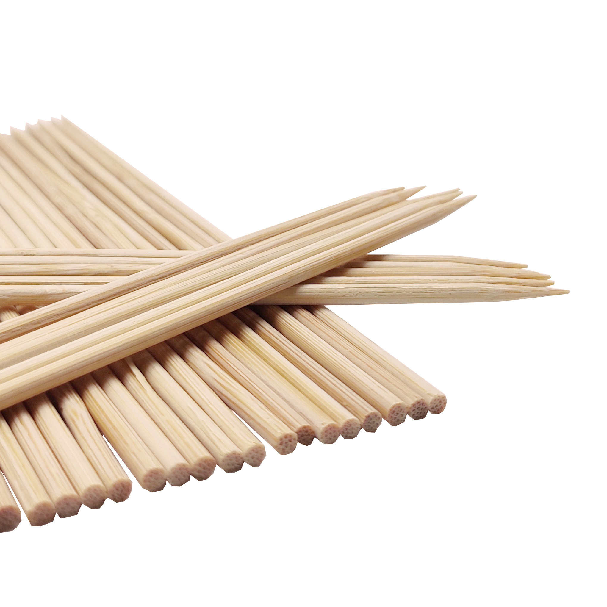 Biodegradable Bamboo Skewers Disposable Sticks For Food In Bulk Bamboo Stick Skewer