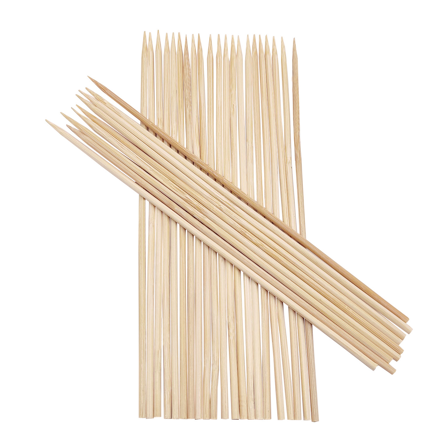 Biodegradable Bamboo Skewers Disposable Sticks For Food In Bulk Bamboo Stick Skewer