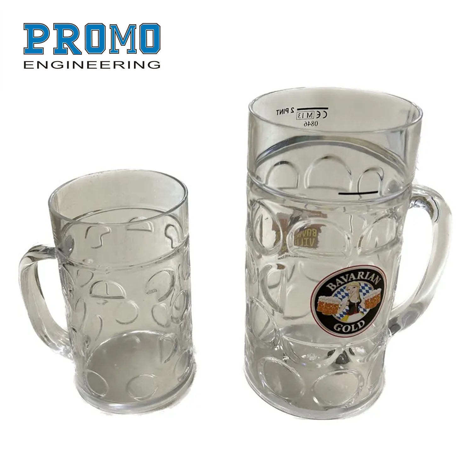 factory direct cheap custom logo reusable beer stein 4 pint plastic beer stein souvenir cup beer plastic