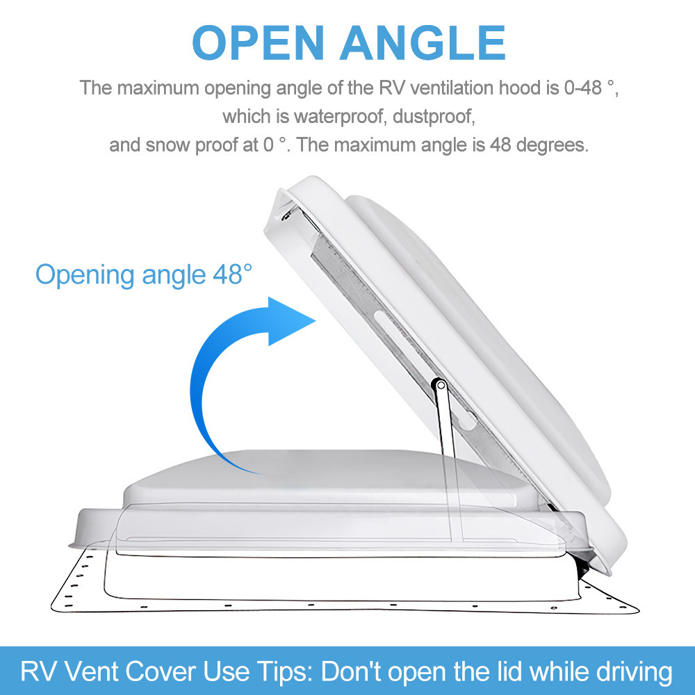 14 inch Motorhome Caravan RV Roof Window Vent Skylight Hatch with ventilation fan