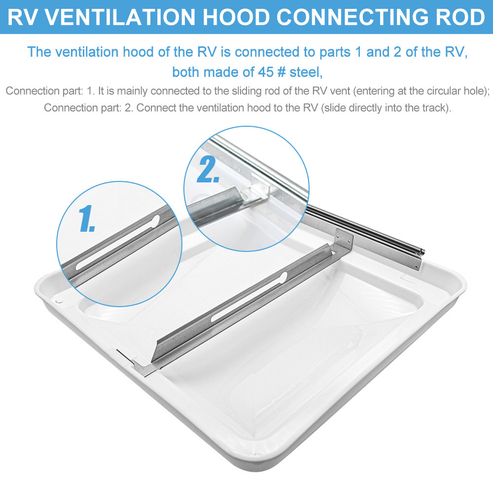 High Quality Camper Trailer RV Accessories Rv Roof Hatch Large Auto Skylight Roof Window Motorhome RV Roof Skylight for caravan