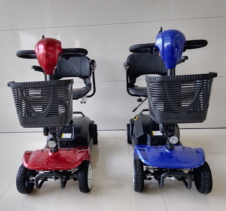 4 wheel medical wheelchair off road handicapped mobility electric scooters with trailer for elderly