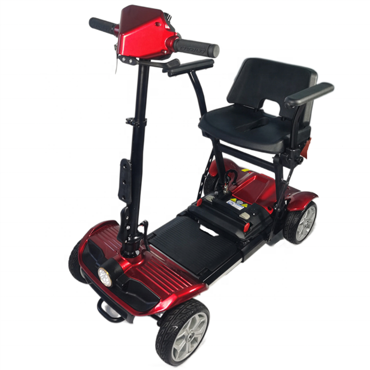 Four-wheel electric motorcycle scooter pliable handicap second hand mobility scooters