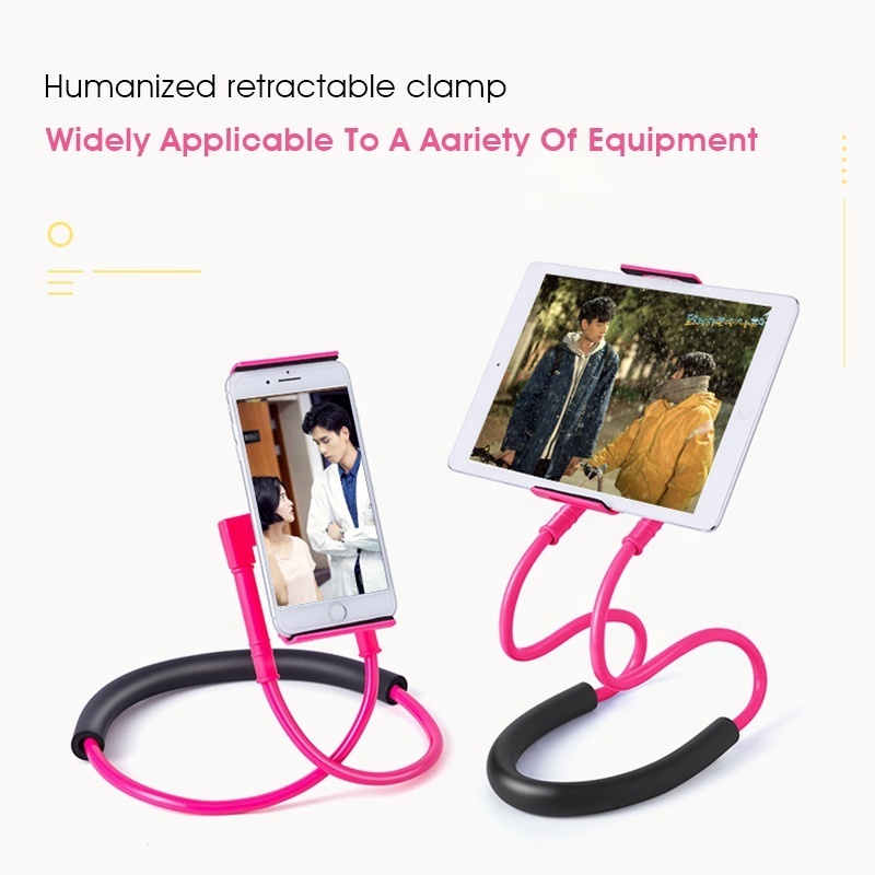 2024 New Style Custom Logo Mobile Phone Stand Holder Cell Multi-functional Lazy Plastic mobile Phone Holder