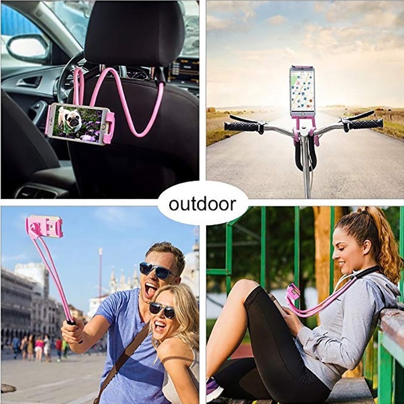 2024 New Style Custom Logo Mobile Phone Stand Holder Cell Multi-functional Lazy Plastic mobile Phone Holder