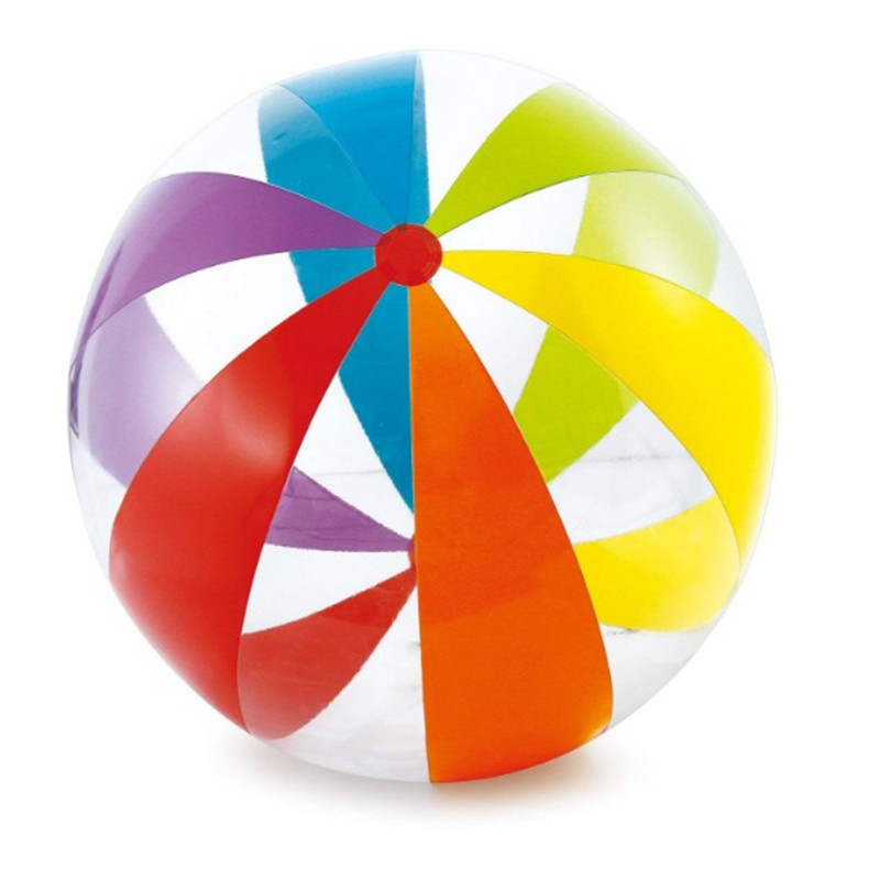 Oempromo customized Inflatable 48 inch big jumbo stripe beach ball