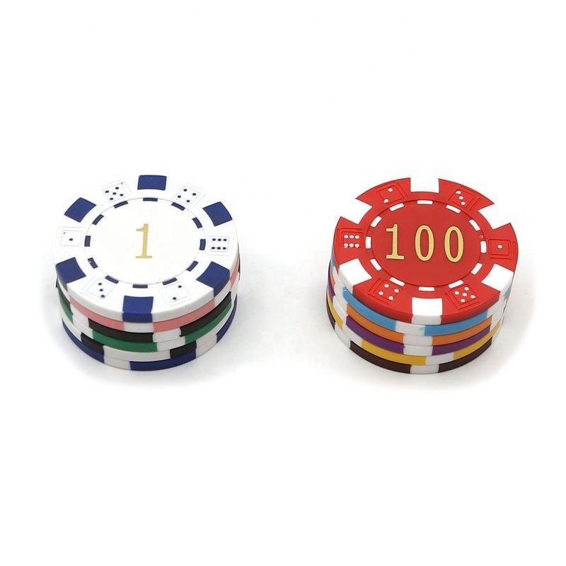 Crystal Coin Code Entertainment Advanced Baccarat Mahjong Token Texas Poker Chip Transparent Poker Set