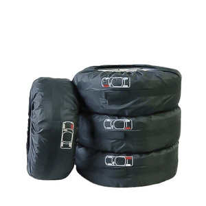 Wholesale 210D Oxford Cloth waterproof RV Tire cover OEM logo portable four pack car Wheel Cover