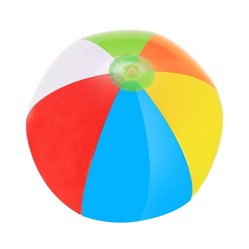 Oempromo clear pvc inflatable 24 inch beach ball with logo printing