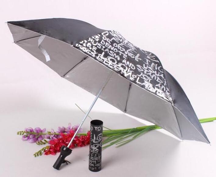 Custom printing 3 fold Wine bottle beach umbrella