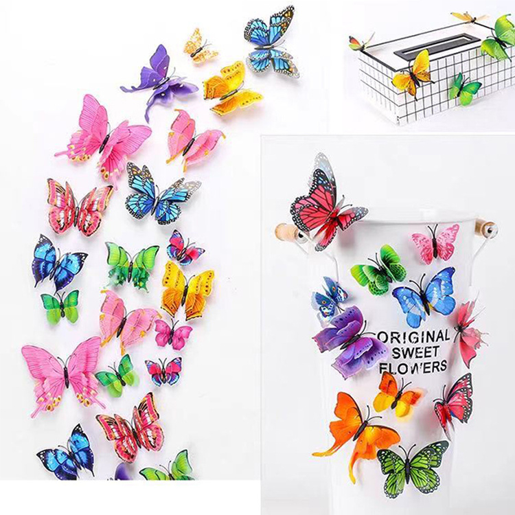 Oempromo Home Decoration Poster Butterfly 3D Wall Sticker OEM Customized Size