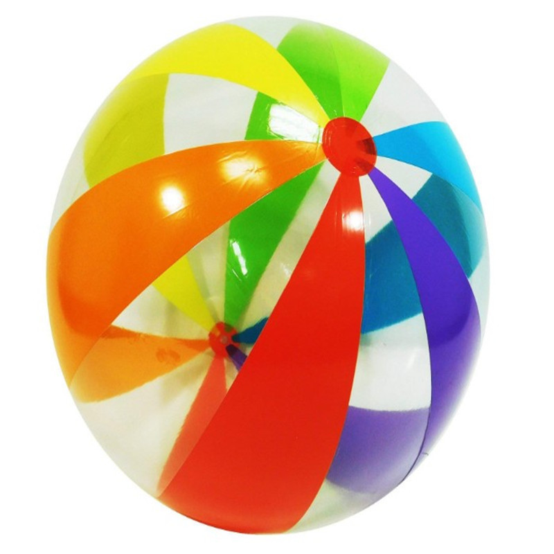 Oempromo customized Inflatable 48 inch big jumbo stripe beach ball