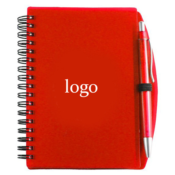 OEMPROMO spiral custom notepad with pen