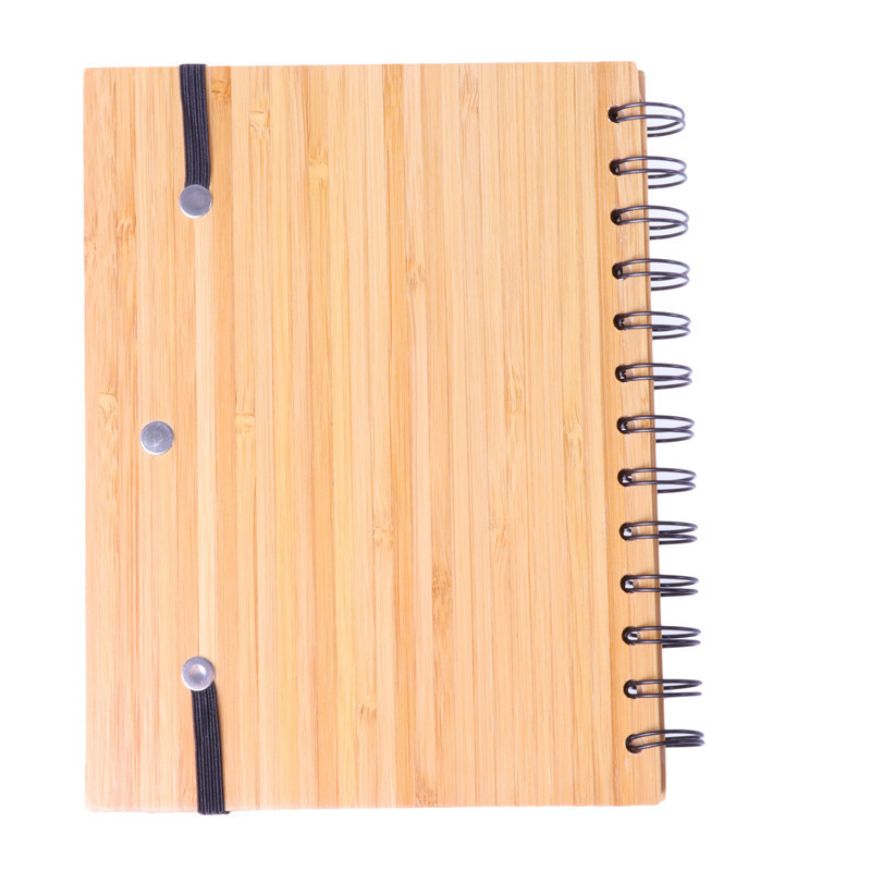 Oempromo Custom Recycled Bamboo Cover Notebook Set with Pen Printed Spiral A5 A6 A4 A7 Sizes Customizable Paper PP Cover Diaries