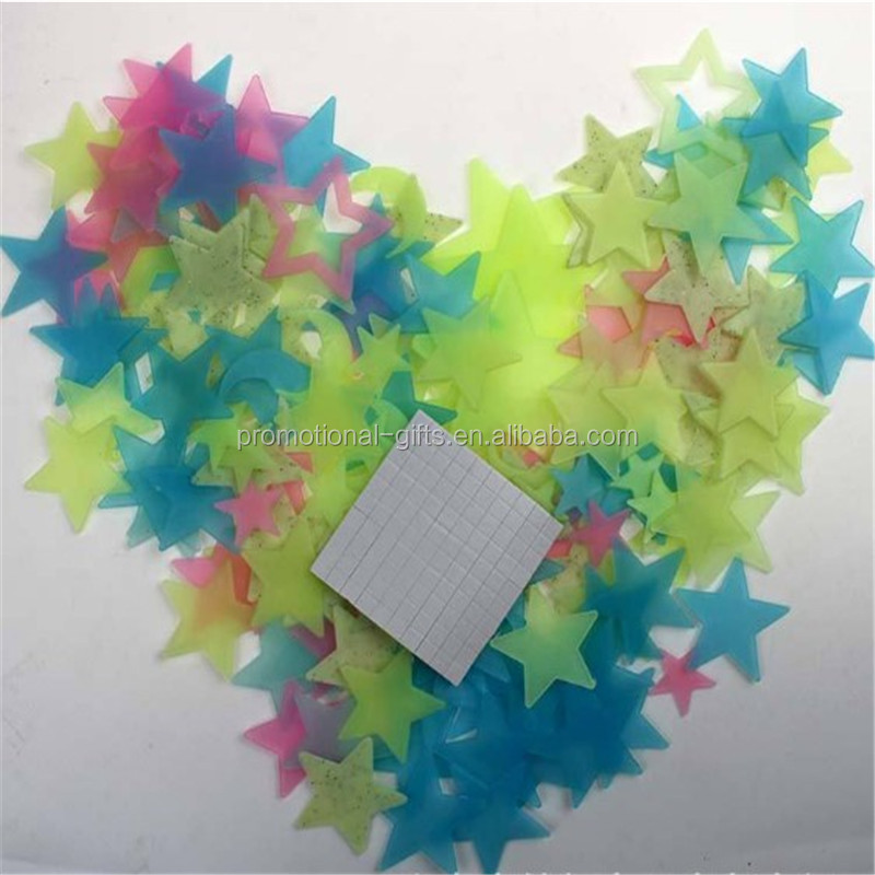 DIY Glow In the Dark Luminous Fluorescent 3D Star Wall Sticker