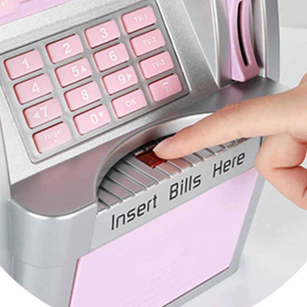 Electronic Atm Piggy Bank Children Digital Coins Wholesale Cheapest Piggy Bank  Customized Kids Toy Rectangle money bank