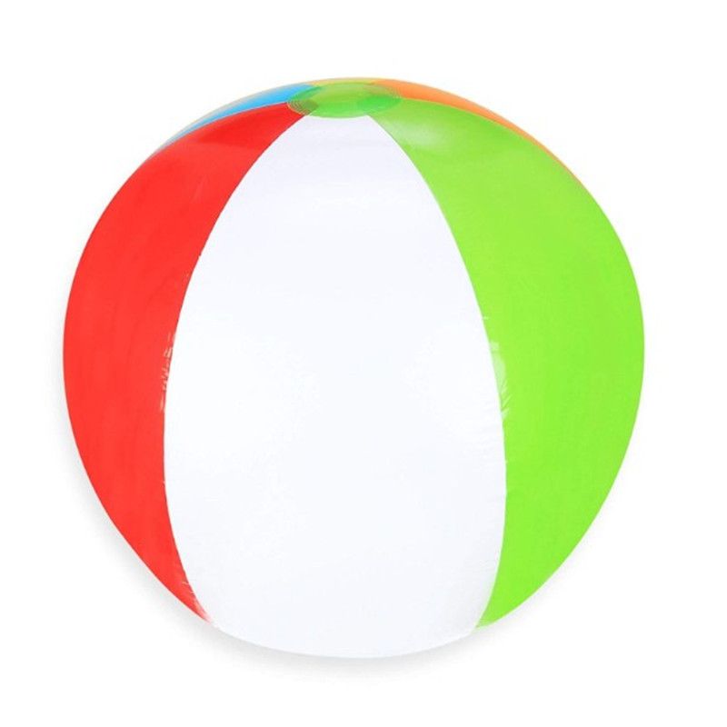 Oempromo clear pvc inflatable 24 inch beach ball with logo printing