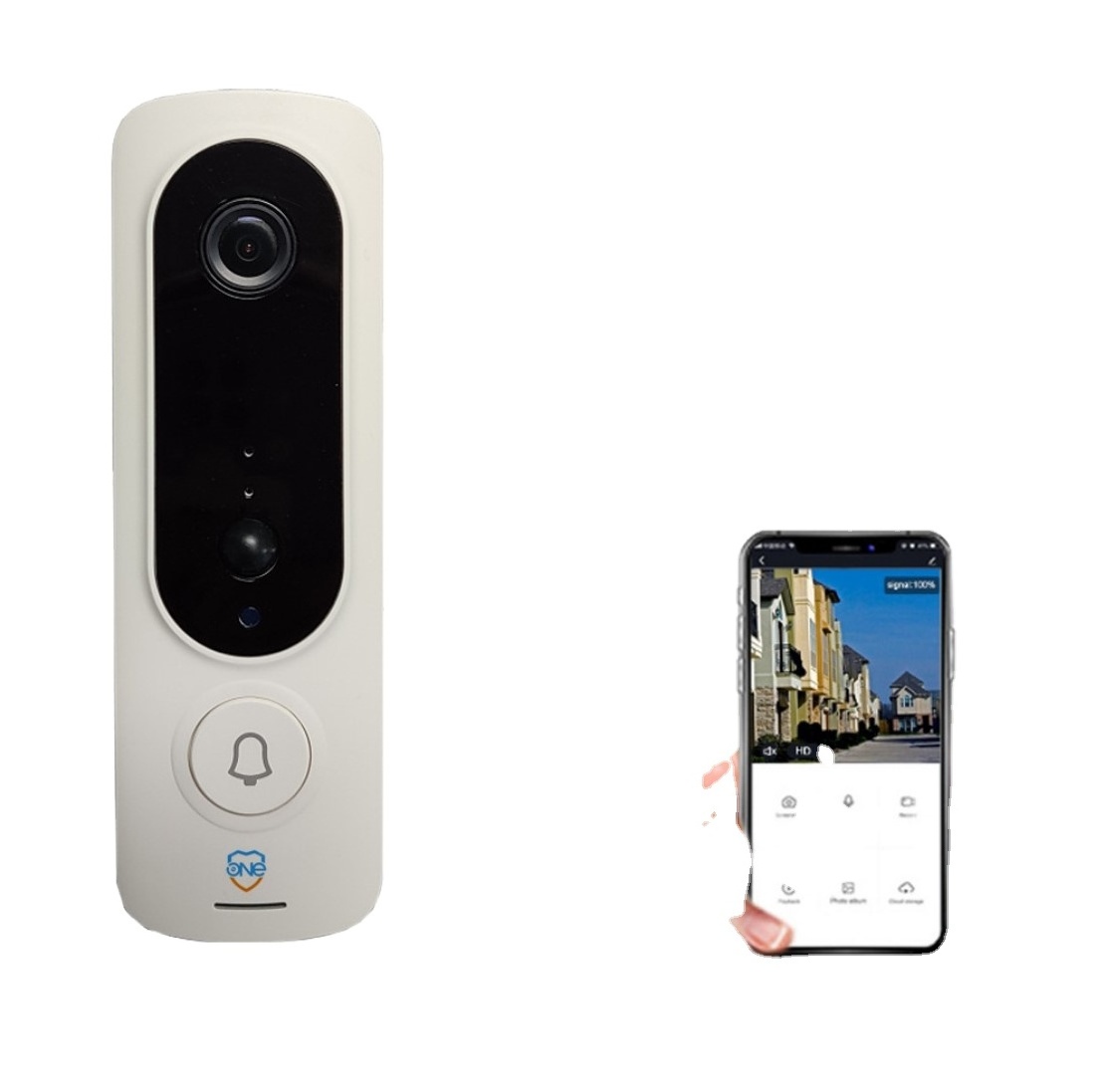 Low power visual face recognition AI induction video camera smart wireless doorbell video surveillance camera